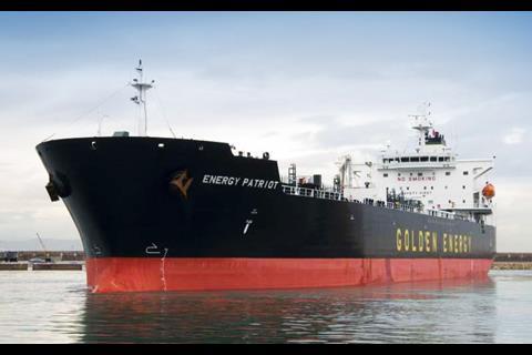 Enterprises Shipping & Trading S.A.'s fleet sale agreement with EnviroCleanse in January 2019 covered the retrofit of 46,500 dwt crude carrier Energy Patriot, pictured.
